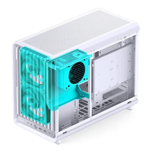 Case PC JONSBO D33 White – Mini Tower M-ATX| VGA 435mm| AIO 360mm